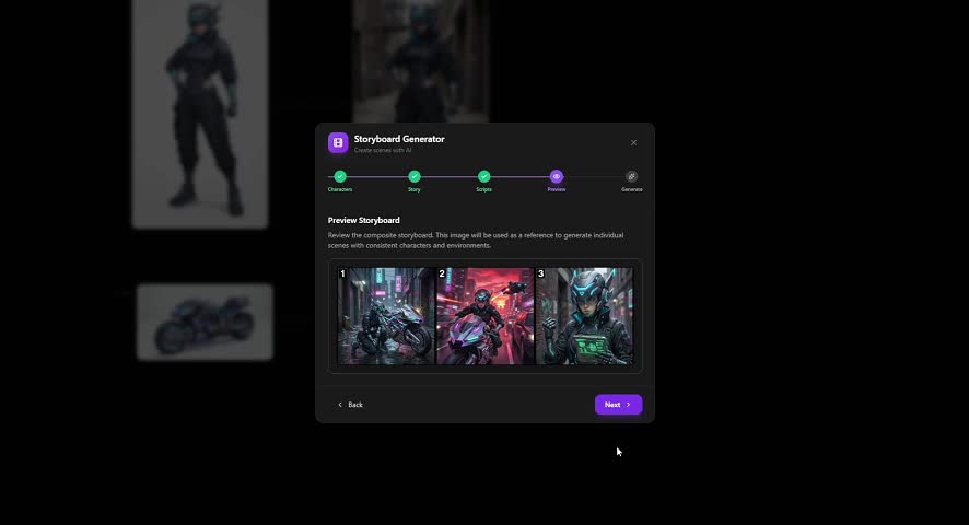 Storyboard showcase demo